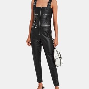 We Wore What Moto leather overalls